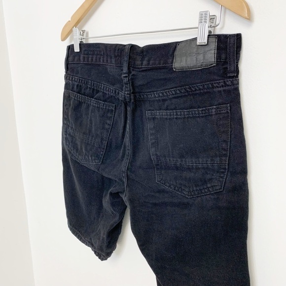 PacSun Black Ripped distressed Cotton Jean Shorts Waist 31 - Picture 10 of 12